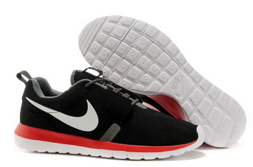 Nike Roshe Run Nm Br Mens Shoes Black White Red Hot Reduced